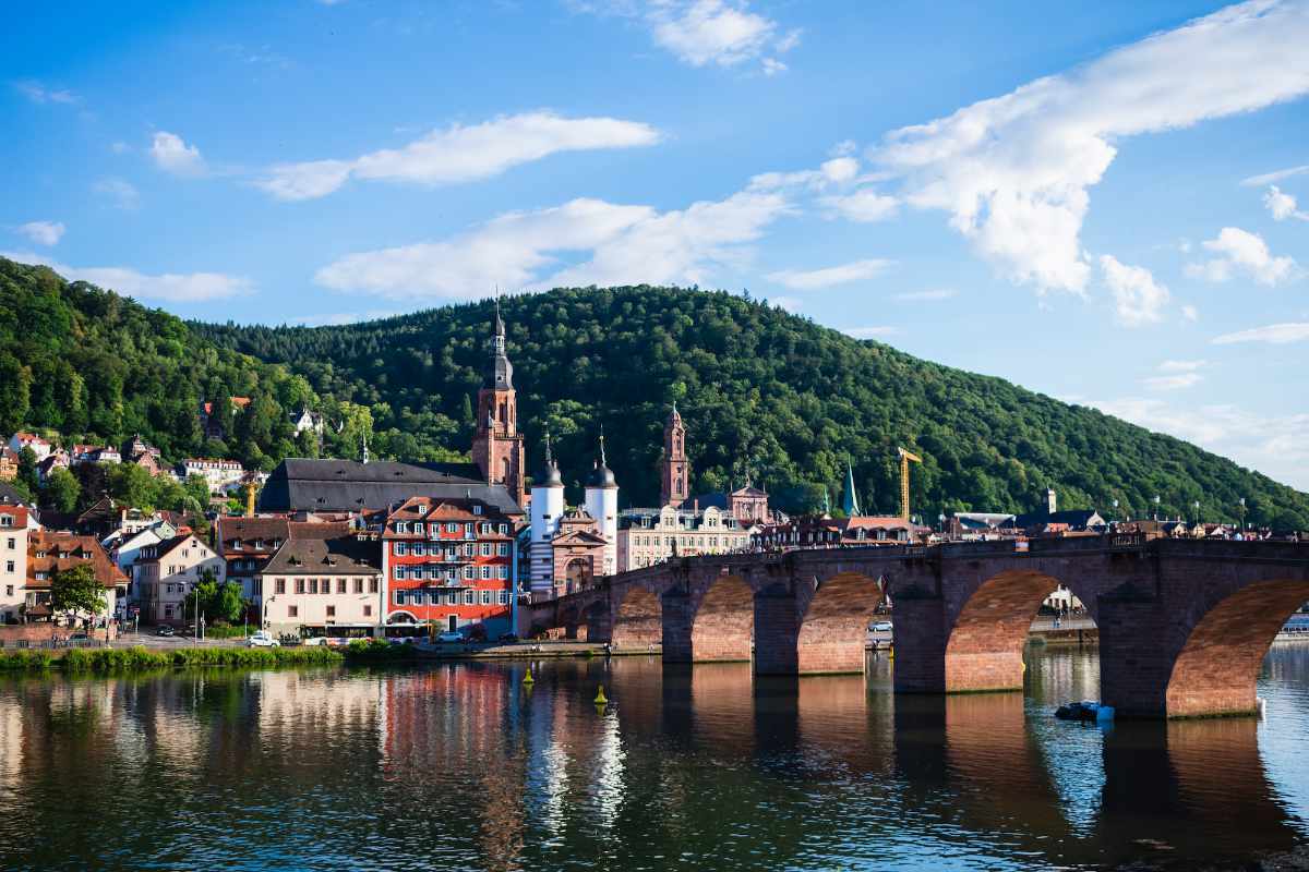 Heidelberg waterfront skyline