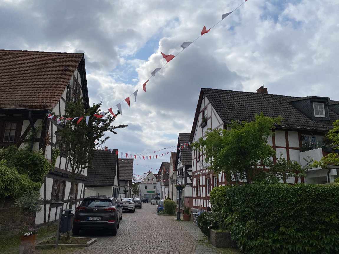 A road in Langen, Germany