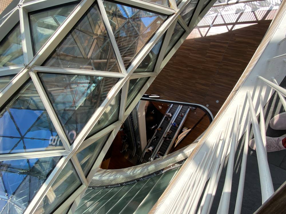 A shopping mall in Frankfurt, Germany