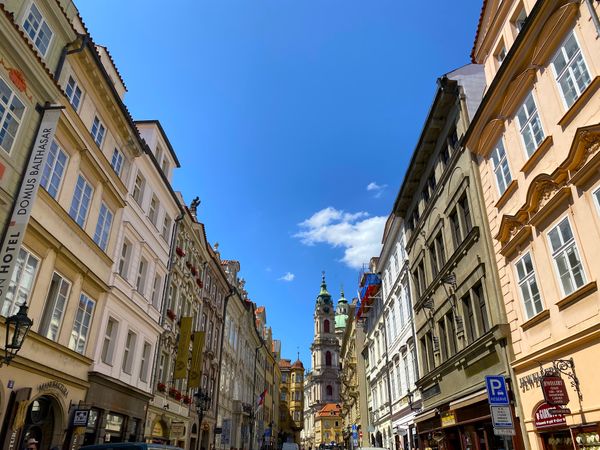 A street in downtown Prague